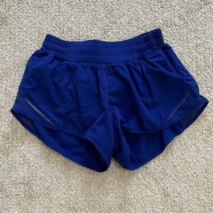 Bright Blue Hotty Hot Lululemon Shorts